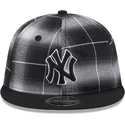 new-york-yankees-mlb-new-era-9fifty-retro-crown-plaid-schwarze-snapback-kappe