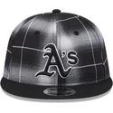 cap-plakana-black-snapback-9fifty-retro-crown-plaid-no-oakland-athletics-mlb-no-new-era