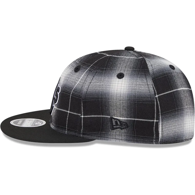 cepur-plakana-melns-snapback-9fifty-retro-crown-plaid-no-oakland-athletics-mlb-no-new-era