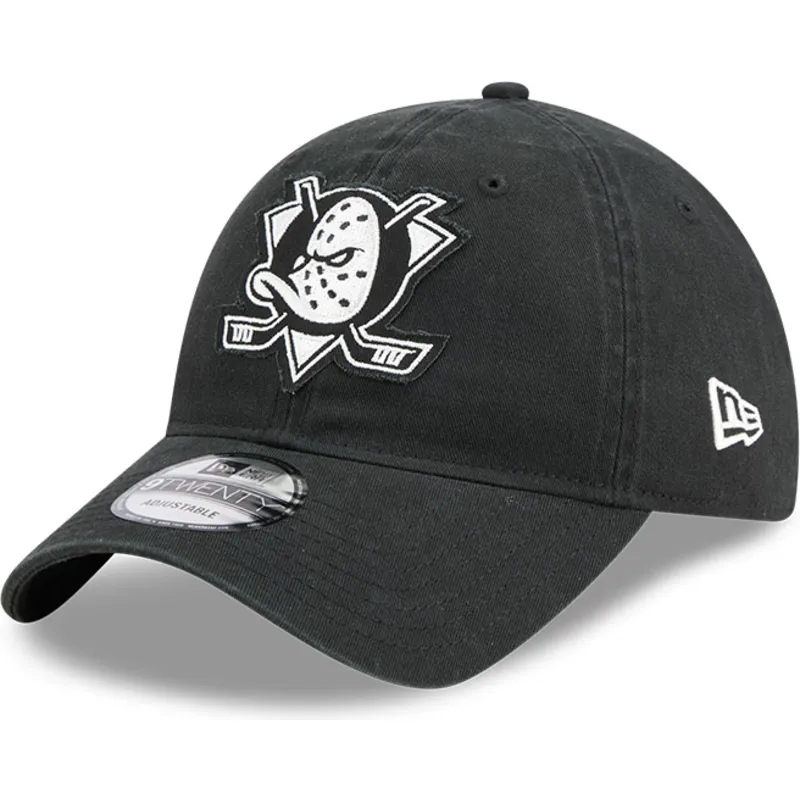 cepur-izliekta-melns-regulejams-9twenty-stamp-no-anaheim-ducks-nhl-no-new-era