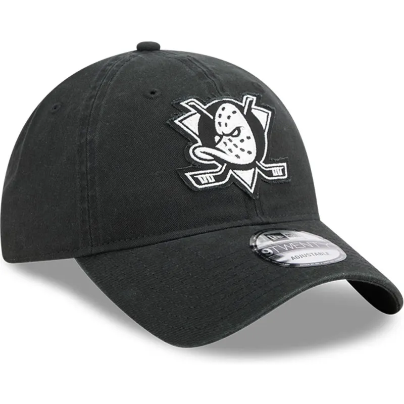 cepur-izliekta-melns-regulejams-9twenty-stamp-no-anaheim-ducks-nhl-no-new-era