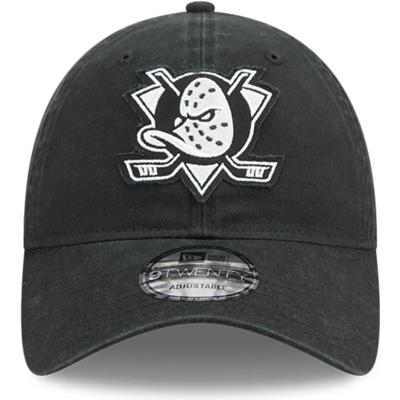 cepur-izliekta-melns-regulejams-9twenty-stamp-no-anaheim-ducks-nhl-no-new-era