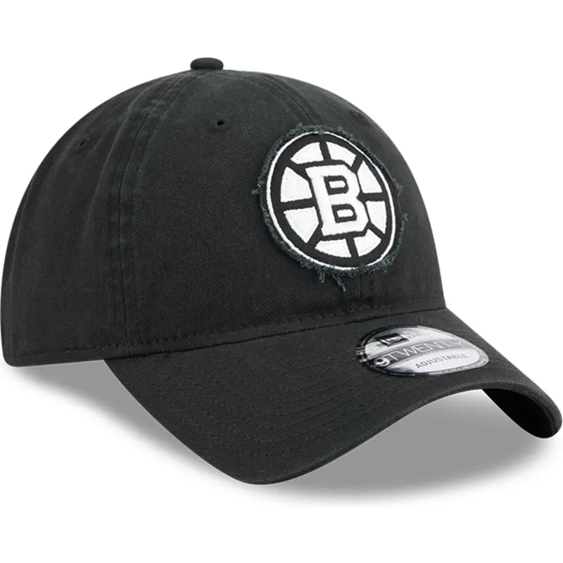 cap-izliekta-black-adjustable-strap-9twenty-stamp-no-boston-bruins-nhl-no-new-era