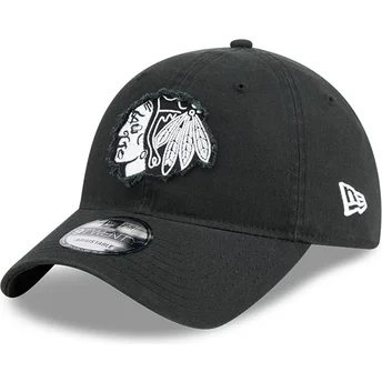Cap izliekta black adjustable strap 9TWENTY Stamp no Chicago Blackhawks NHL no New Era