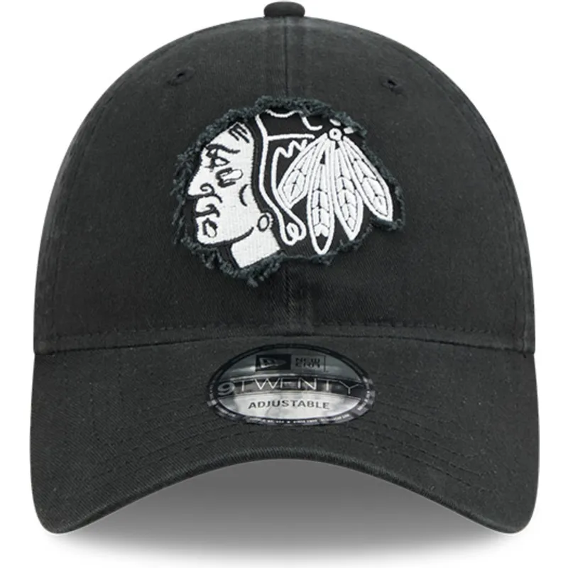cepur-izliekta-melns-regulejams-9twenty-stamp-no-chicago-blackhawks-nhl-no-new-era cepur-izliekta-melns-regulejams-9twenty-stamp-no-chicago-blackhawks-nhl-no-new-era