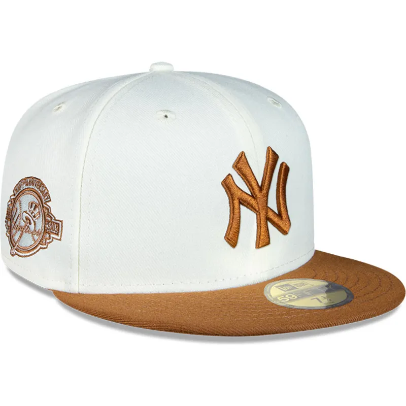 cepur-plakana-bruns-pieguloss-59fifty-chrome-toast-side-patch-no-new-york-yankees-mlb-no-new-era
