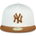 cepur-plakana-bruns-pieguloss-59fifty-chrome-toast-side-patch-no-new-york-yankees-mlb-no-new-era