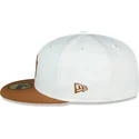 cepur-plakana-bruns-pieguloss-59fifty-chrome-toast-side-patch-no-new-york-yankees-mlb-no-new-era