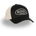 verstellbare-schwarze-und-beige-trucker-kappe-lof-b30-von-von-dutch