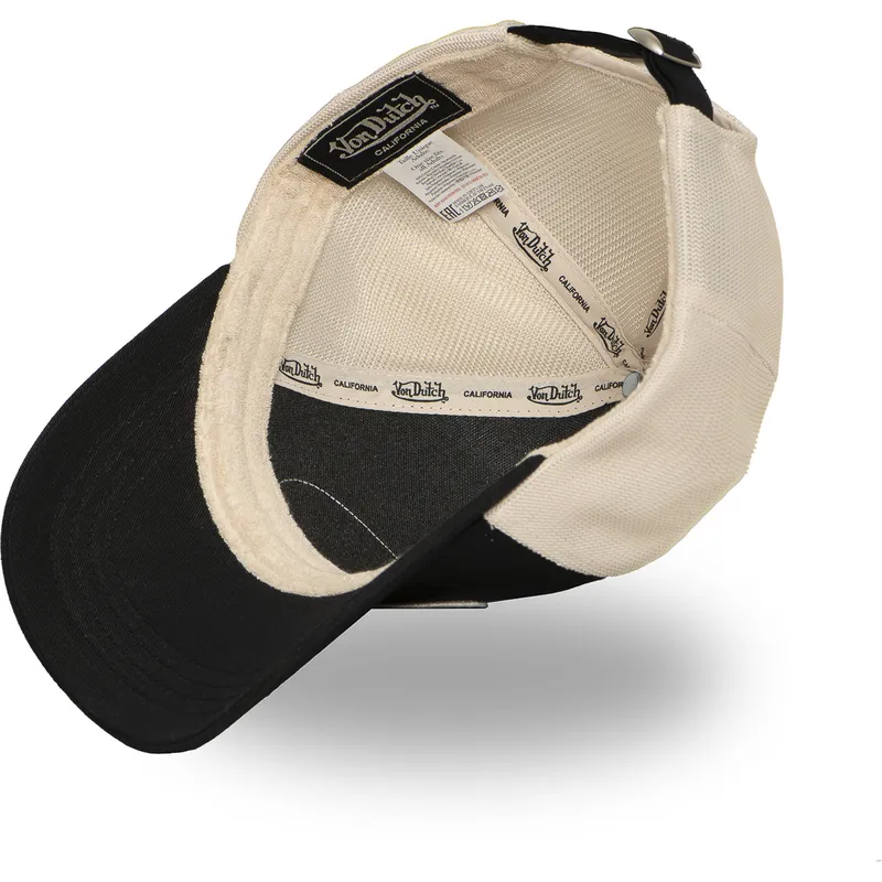 schwarze-und-beige-verstellbare-trucker-kappe-lof-b30-von-von-dutch