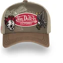 trucker-kappe-braun-patches12-von-von-dutch