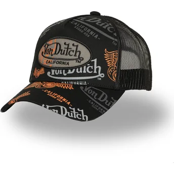 Cepur izliekta truckeris melns snapback CAFE03 no Von Dutch