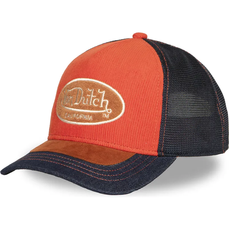 trucker-cap-orange-und-blau-shield04-von-von-dutch