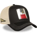 cepur-izliekta-truckeris-melns-snapback-pea6-naw6-snoopy-un-carlijs-brauns-zemesrieksti-no-capslab