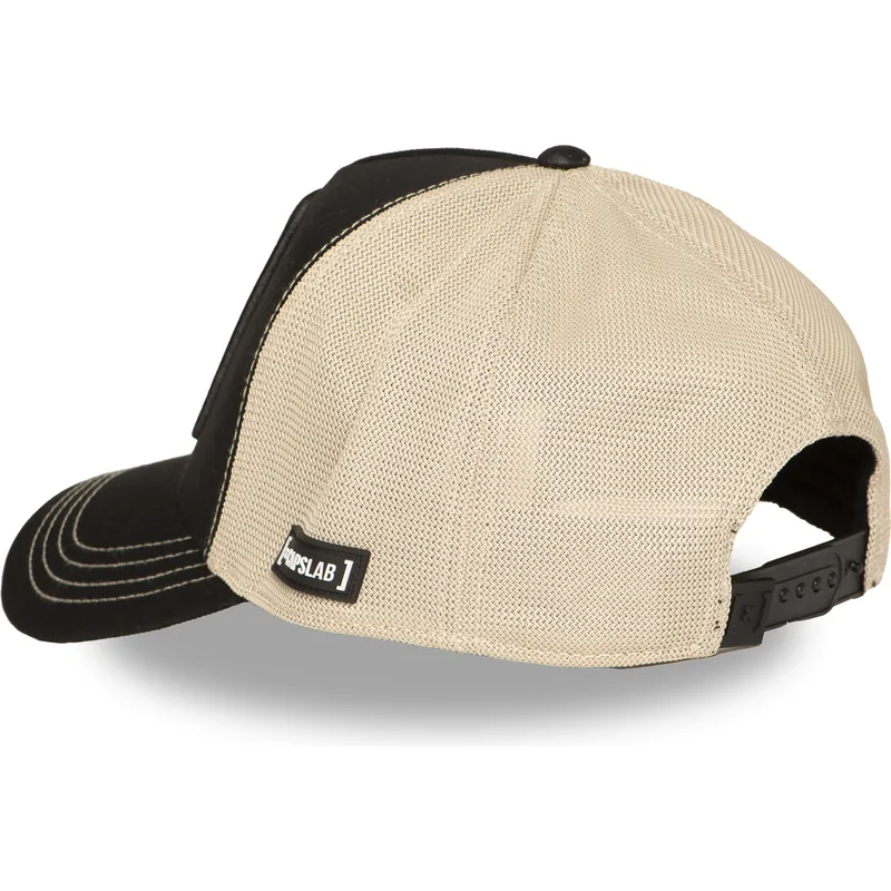 cepur-izliekta-truckeris-melns-snapback-pea6-naw6-snoopy-un-carlijs-brauns-zemesrieksti-no-capslab
