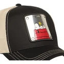 cepur-izliekta-truckeris-melns-snapback-pea6-naw6-snoopy-un-carlijs-brauns-zemesrieksti-no-capslab