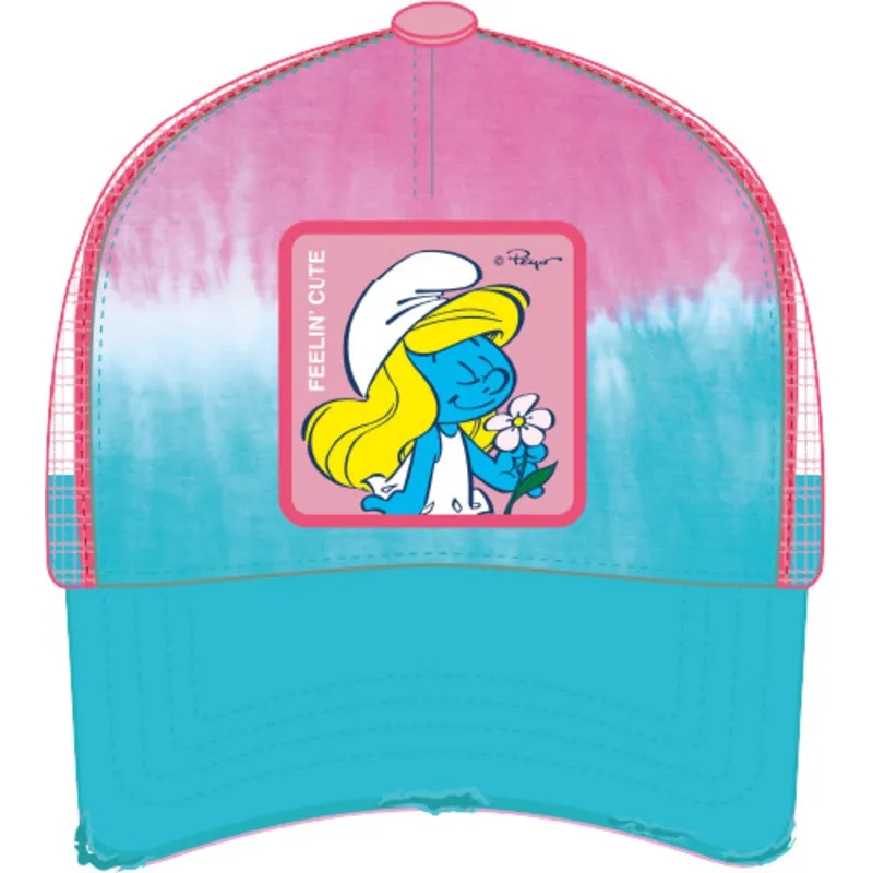 cepur-izliekta-truckeris-daudzkrasains-snapback-smu-ett2-smurfete-zilisi-no-capslab