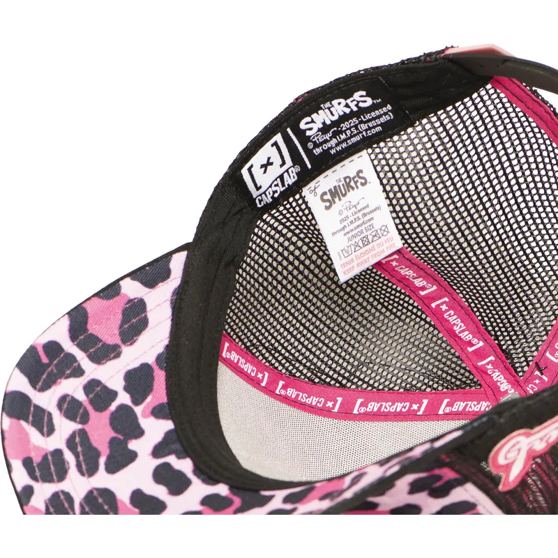cepur-izliekta-soferis-leopards-snapback-rosa-pitufina-smu-leop-los-pitufos-smurfete-the-smurfs-no-capslab