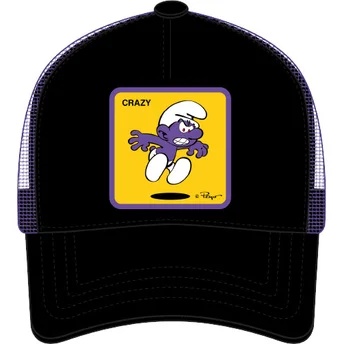 Czapka trucker czarno-fioletowa Smerf Fioletowy SMU CRAZ Smerfy od Capslab