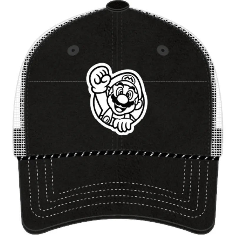cepur-izliekta-truckeris-melns-snapback-smb2-nig-bros-mario-super-mario-bros-no-capslab