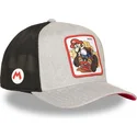 casquette-trucker-grise-et-noire-mario-kart-smk3-vro-super-mario-bros-capslab