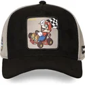 casquette-trucker-noire-et-grise-mario-kart-smk3-che-super-mario-bros-capslab