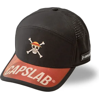Casquette courbée noire ajustable Straw Hat Pirates OP6 PIR One Piece Capslab