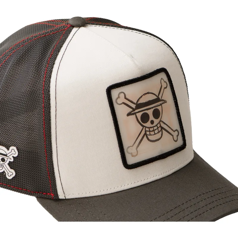 cepur-izliekta-truckeris-balts-snapback-op6-sku-monkey-d-luffy-one-piece-no-capslab cepur-izliekta-truckeris-balts-snapback-op6-sku-monkey-d-luffy-one-piece-no-capslab