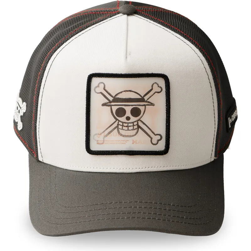 cepur-izliekta-truckeris-balts-snapback-op6-sku-monkey-d-luffy-one-piece-no-capslab cepur-izliekta-truckeris-balts-snapback-op6-sku-monkey-d-luffy-one-piece-no-capslab