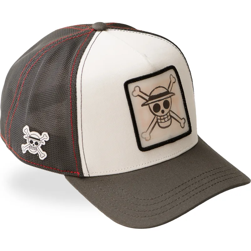 cepur-izliekta-truckeris-balts-snapback-op6-sku-monkey-d-luffy-one-piece-no-capslab cepur-izliekta-truckeris-balts-snapback-op6-sku-monkey-d-luffy-one-piece-no-capslab