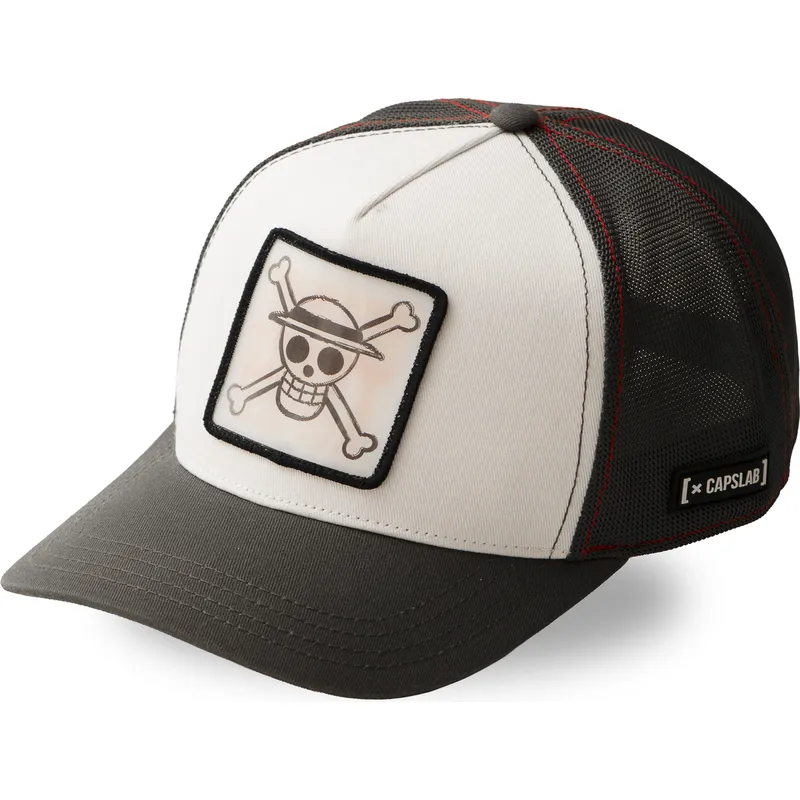 cepur-izliekta-truckeris-balts-snapback-op6-sku-monkey-d-luffy-one-piece-no-capslab cepur-izliekta-truckeris-balts-snapback-op6-sku-monkey-d-luffy-one-piece-no-capslab