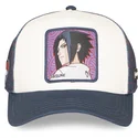 weisse-und-blaue-trucker-kappe-sasuke-uchiha-ns5-sas-naruto-von-capslab
