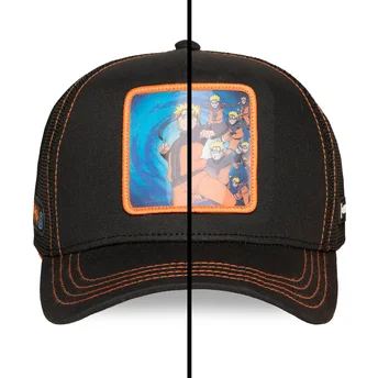 Schwarze Trucker-Kappe Naruto Uzumaki NS5 KAG Naruto von Capslab