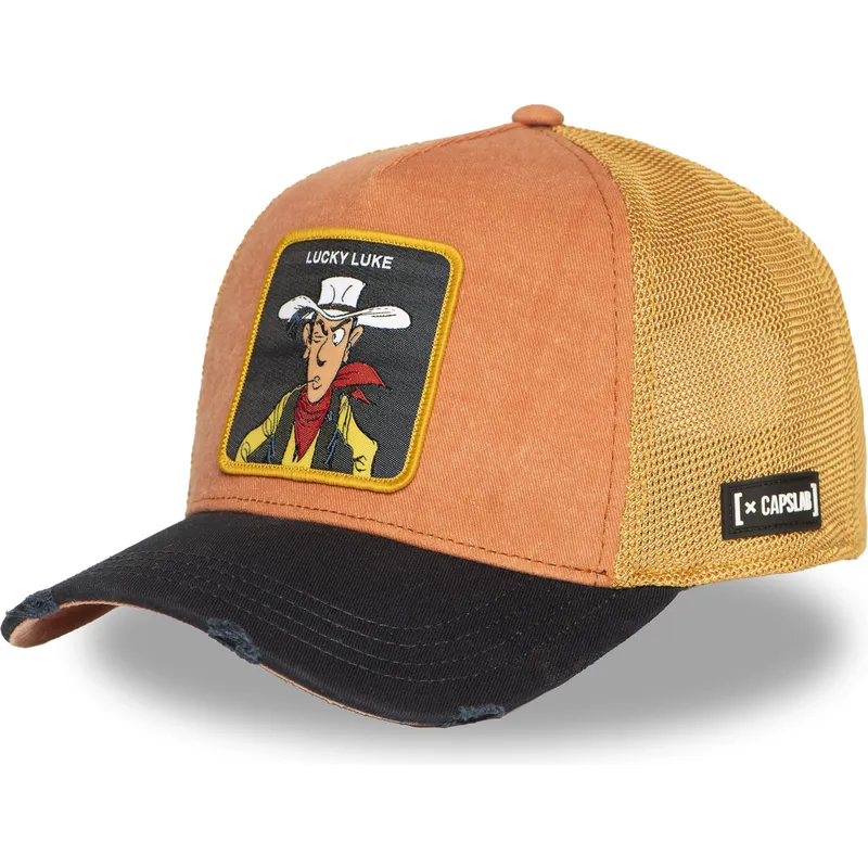 cepur-izliekta-truckeris-oranzs-snapback-lck2-lob-lucky-luke-no-capslab