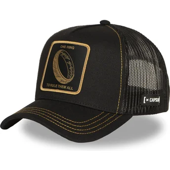 Cepur izliekta melns snapback LOTR RIN Vienīgais Gredzens Gredzenu pavēlnieks no Capslab