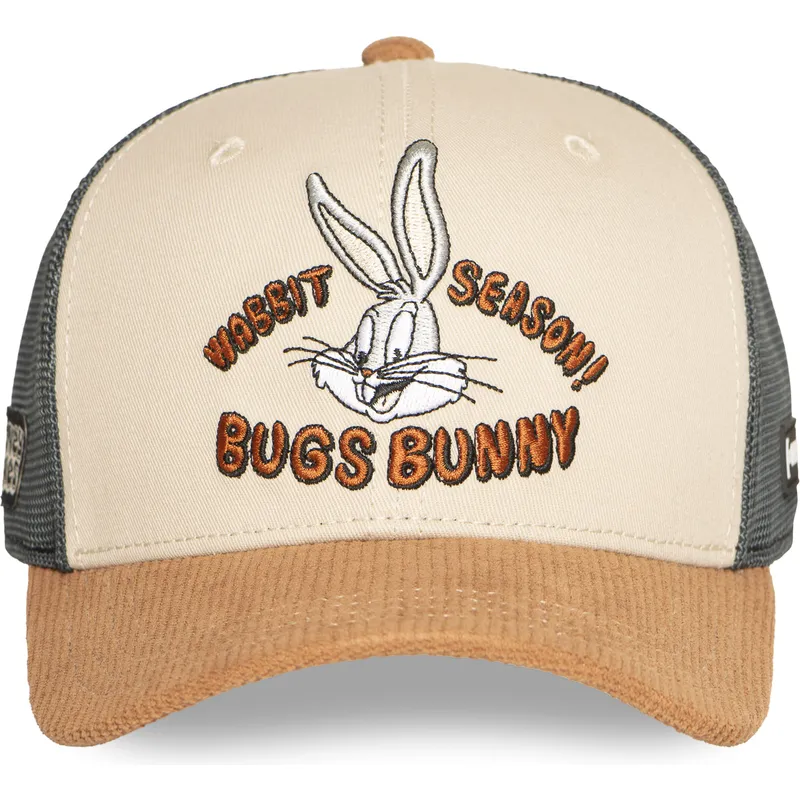 mehrfarbige-trucker-kappe-bugs-bunny-wabbit-season-loo12-bug-looney-tunes-von-capslab