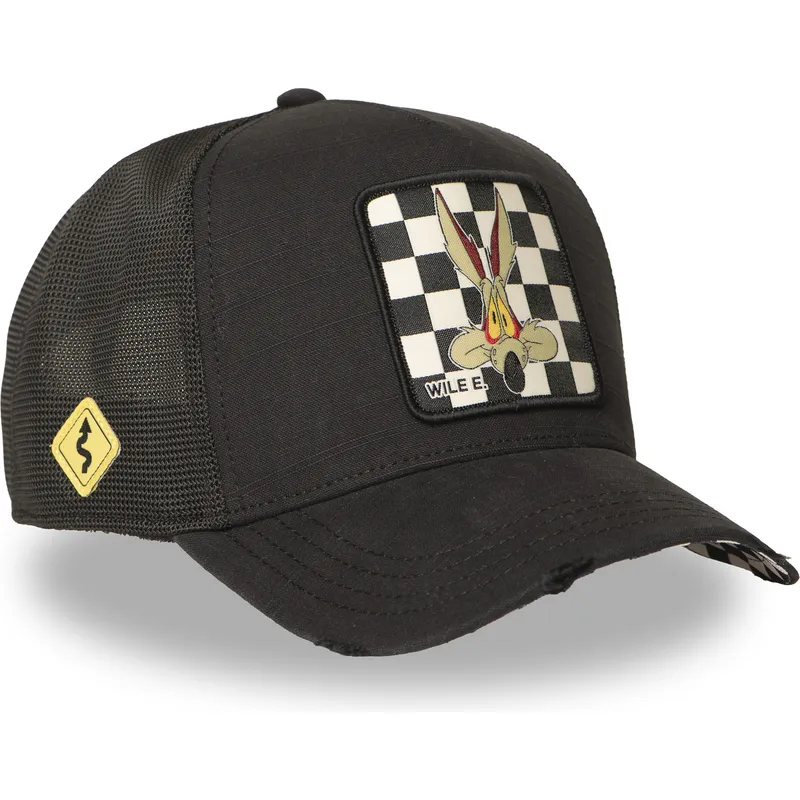 cepur-izliekta-truckeris-melns-snapback-loo12-wil-koijots-looney-tunes-no-capslab