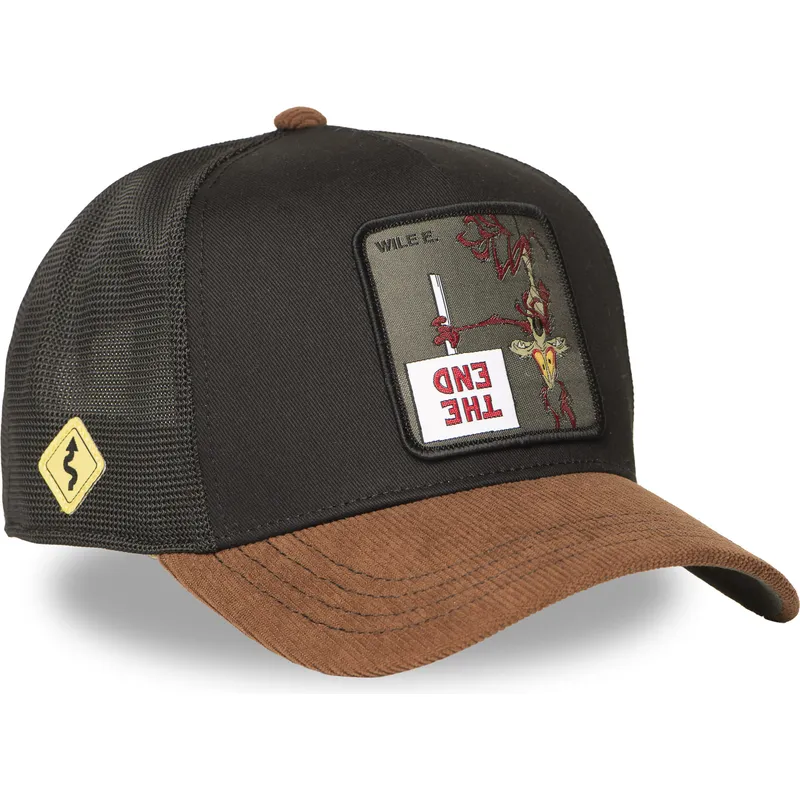 cepur-izliekta-truckeris-melns-snapback-loo12-wi2-koijots-looney-tunes-no-capslab