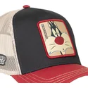 cepur-izliekta-truckeris-daudzkrasains-snapback-loo12-syl-silvestrs-looney-tunes-no-capslab