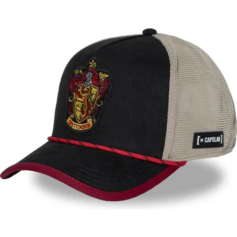 Czarna i beżowa czapka trucker Gryffindor HP3 GRY Harry Potter od Capslab