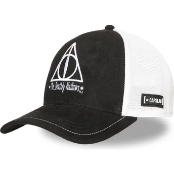 Czapka trucker czarno-biała Las Reliquias de la Muerte HP3 DEA Harry Potter od Capslab
