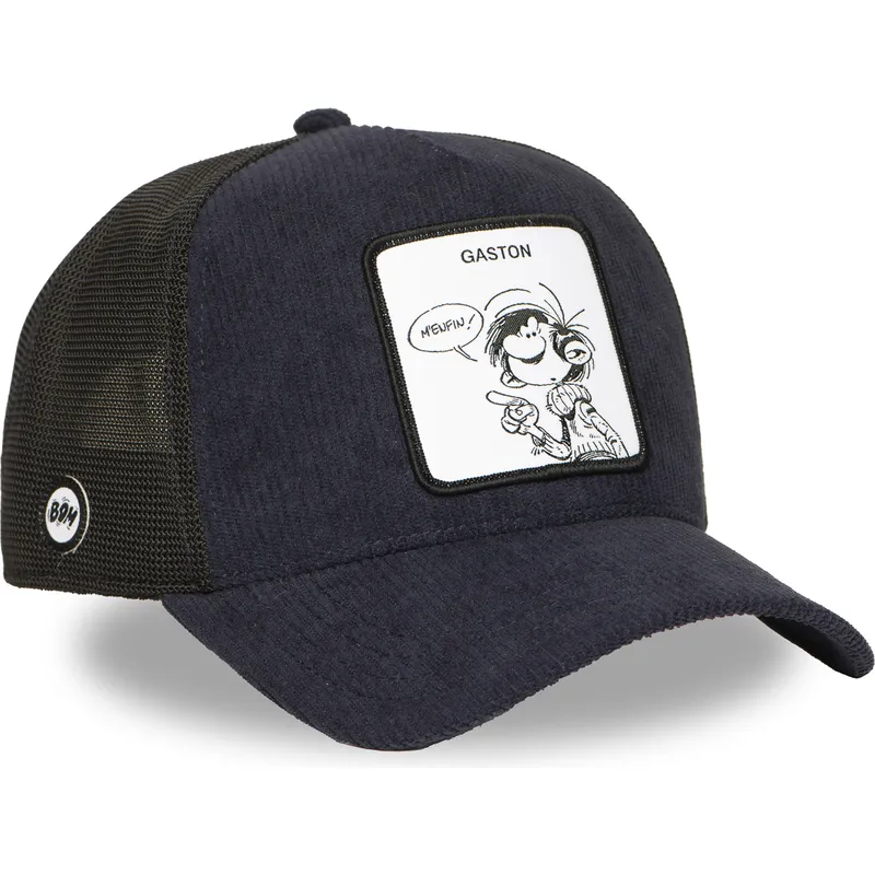 trucker-cap-marineblau-und-schwarz-gaston-lagaffe-glg2-gbd-von-capslab