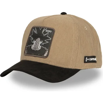 Czapka z daszkiem brązowo-czarna snapback Son Goku DBS7 UNI Dragon Ball od Capslab