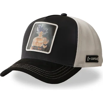 Czapka trucker czarno-biała Son Goku Ultra Instinct DBS7 UIC Dragon Ball od Capslab