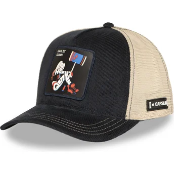 Trucker-Cap schwarz und beige Harley Quinn DC10 HAR DC Comics von Capslab