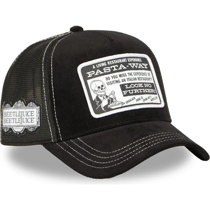 cepur-izliekta-truckeris-melns-snapback-btj-pas-pasta-way-beetlejuice-no-capslab