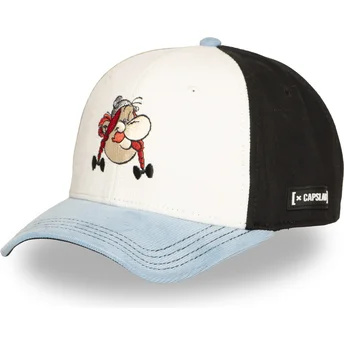 Böjd flerfärgad snapback-keps Obélix PCS OBE Astérix och gallerna från Capslab