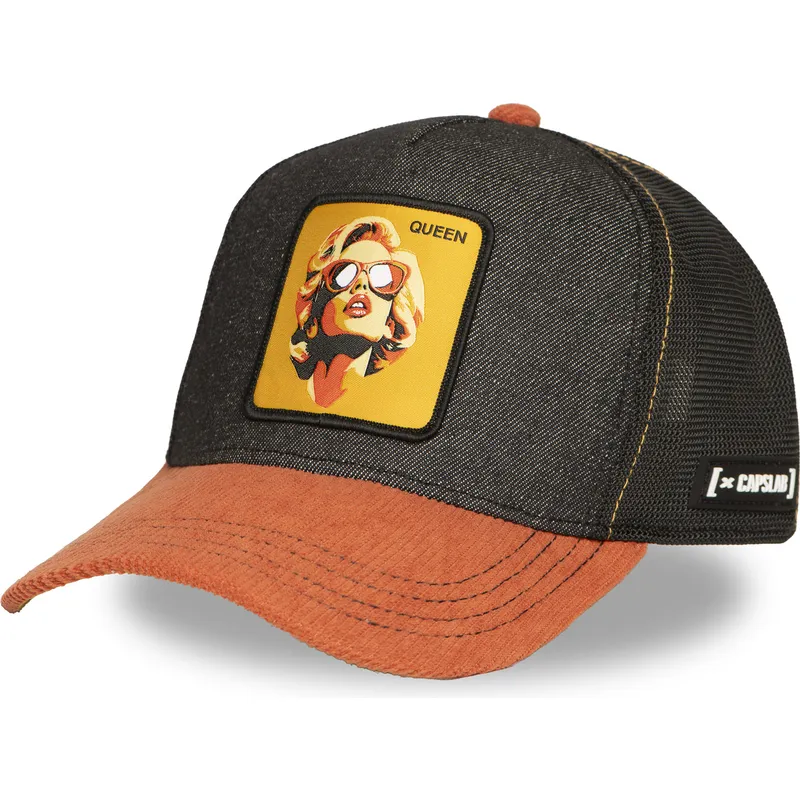 cepur-izliekta-soferis-melns-snapback-marilyn-monroe-slavens-no-capslab
