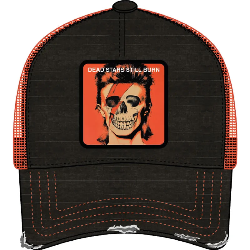 czapka-trucker-czarna-i-pomaranczowa-david-bowie-dead-stars-still-burn-fam-dea-famous-od-capslab