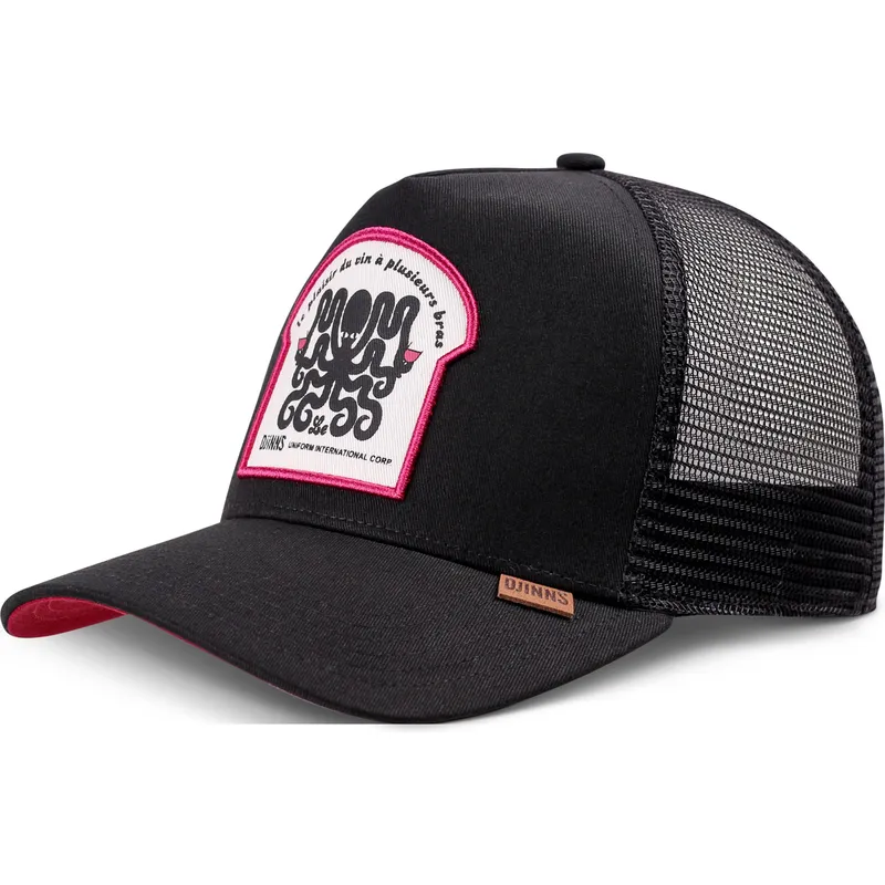 cepur-izliekta-truckeris-melns-snapback-octovino-hft-no-djinns